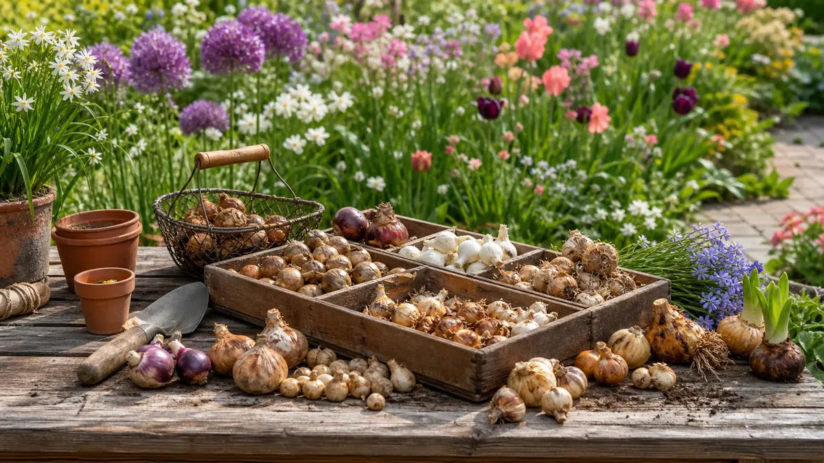 Bulbes à fleurs en ligne présenté comme guide de choix pour jardin français