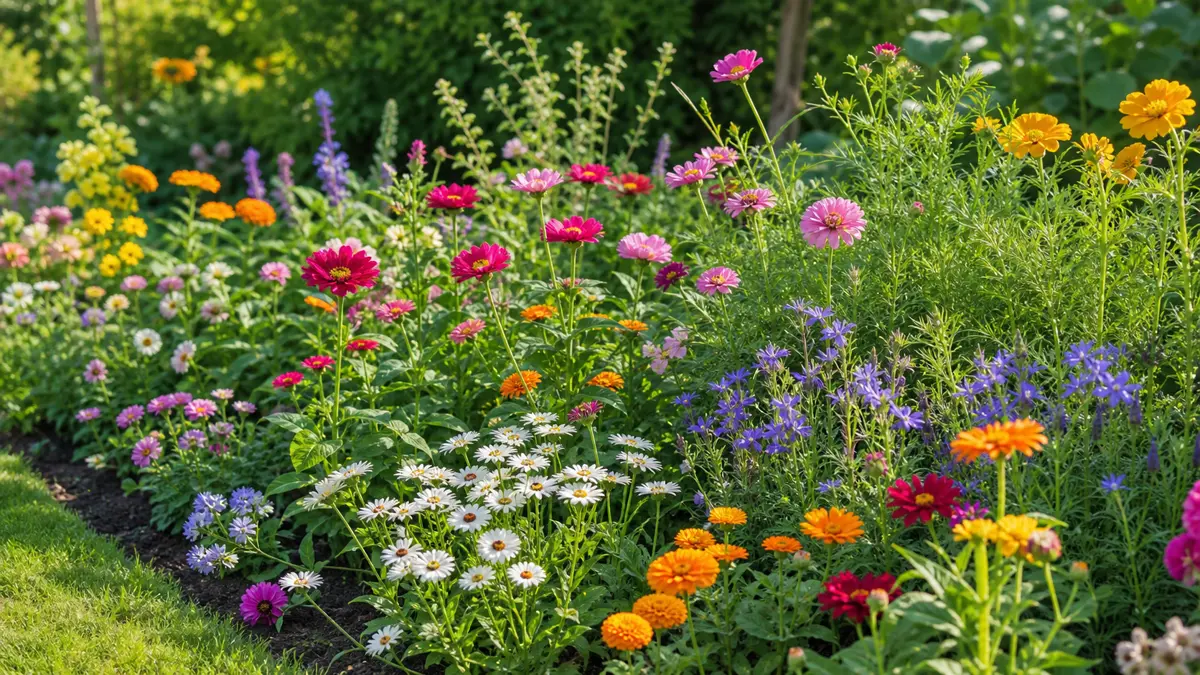 Graines de fleurs d'été présenté comme guide de choix pour jardin français